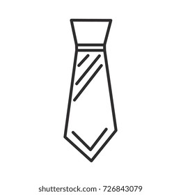 male tie vector line icon, sign, illustration on background, editable strokes