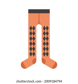 Male tights icon. Flat illustration of male tights vector icon isolated on white background
