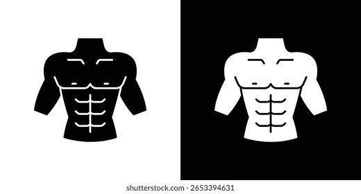 Männliches Torso-Symbol Vektorskalierbare Grafiken