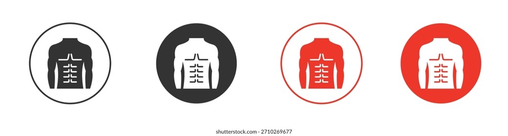 ícone torso masculino. web vetor design