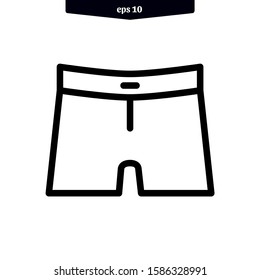 Male underwear icon vector illustration logo template