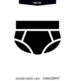 Male underwear icon vector illustration logo template