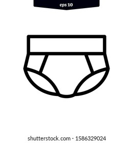 Male underwear icon vector illustration logo template