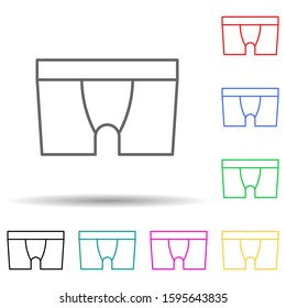 male underwear multi color style icon. Simple thin line, outline vector of clothes icons for ui and ux, website or mobile application