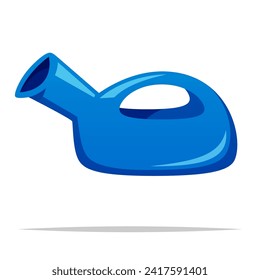 Male urinal pot container vector isolated illustration