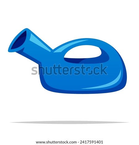 Male urinal pot container vector isolated illustration