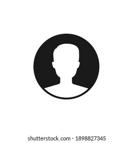 Male User Account Or User Profile Circle Flat Vector Icon For Apps And Websites