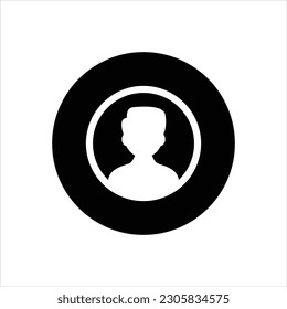 Male user account vector icon