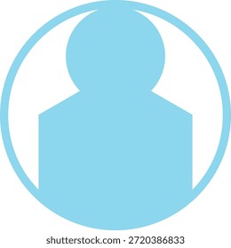 Avatar de usuario masculino en marco circular