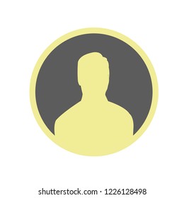 Male User Circle icon, Black avatar icon, avatar vector, user avatar eps, App User Icon, Social Media avatar Icon Vector
