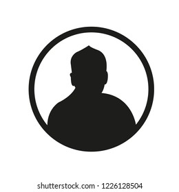 Male User Circle icon, Black avatar icon, avatar vector, user avatar eps, App User Icon, Social Media avatar Icon Vector