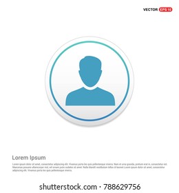 Male User Icon Background icon template