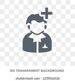 Male User Manager face icon. Trendy flat vector Male User Manager face icon on transparent background from People collection. 