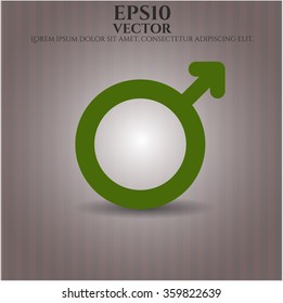 Icono de vector masculino