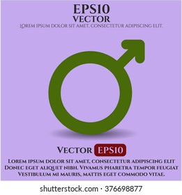 Icono o símbolo del vector masculino