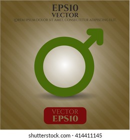 Male vector icon or symbol
