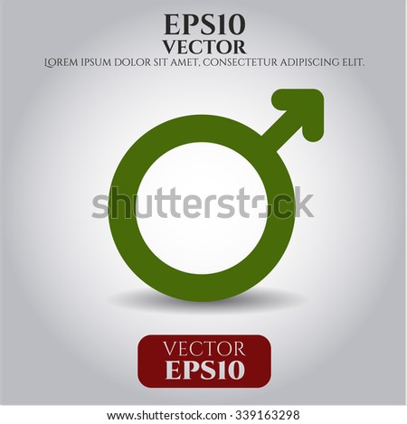 Male vector icon or symbol