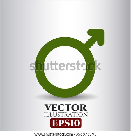 Male vector icon or symbol