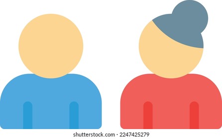 male  Vector illustration on a transparent background. Premium quality symmbols. Line Color vector icons for concept and graphic design. 
