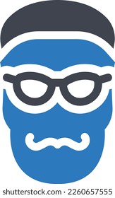 male Vector illustration on a transparent background. Premium quality symmbols. Glyphs vector icons for concept and graphic design. 
