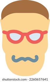 male Vector illustration on a transparent background. Premium quality symmbols. Line Color vector icons for concept and graphic design.
