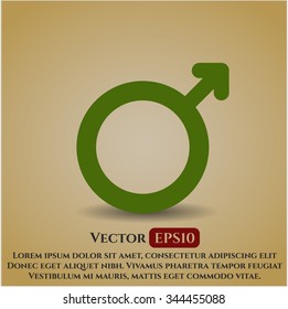 Male vector symbol