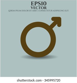 Símbolo vectorial masculino