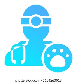 Male Veterinarian Icon Element For Design