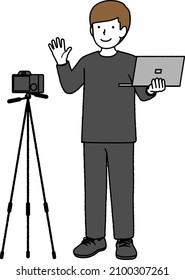 Male video distributor : Occupation