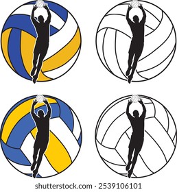 Male Volleyball Player, Men Volleyball Player, Volleyball Boy Cut Files