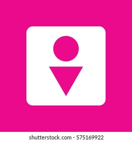 Male WC icon illustration isolated vector sign symbol