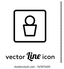 male wc vector icon