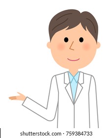 The male of the white coat,Description