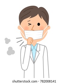 The male of the white coat,Physical condition badness