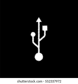 Male -  white vector icon