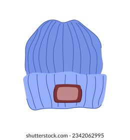 male winter hat man cartoon. style snow, people portrait, color sport male winter hat man sign. isolated symbol vector illustration
