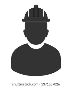 Male worker Icon. Flat style vector EPS.