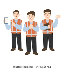 male workers engineers other technician professions