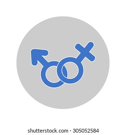 male/female icon, eps 10