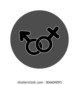 male/female icon, eps 10