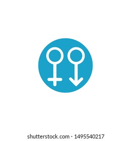 Male,Female symbol vector icon illustration design 