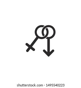 Male,Female symbol vector icon illustration design 