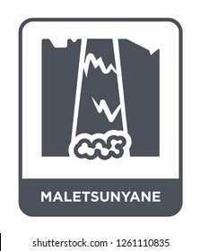 maletsunyane icon vector on white background, maletsunyane trendy filled icons from Culture collection, maletsunyane simple element illustration