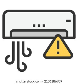 ilustración vectorial de icono de alerta de mal funcionamiento.