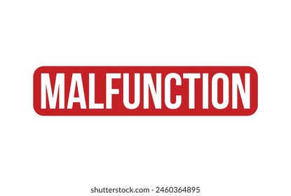 Vector de sello de goma de mal funcionamiento