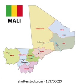 Mali Administrative Map