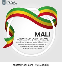 Mali flag background