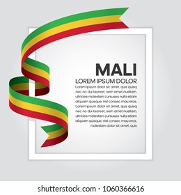 Mali flag background