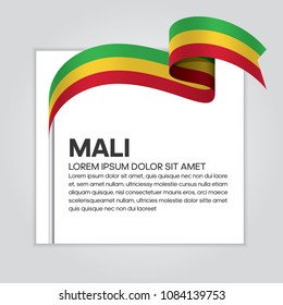 Mali flag background