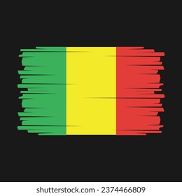 Mali Flag Design Vector Illustration